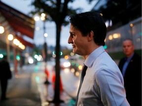Liberal leader and Canadian Prime Minister Justin Trudeau campaigns for the upcoming election, in West Vancouver, British Columbia, Canada October 20, 2019.
