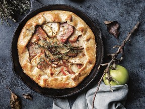 Aged cheddar, smoked ham and apple galette from Cedar and Salt