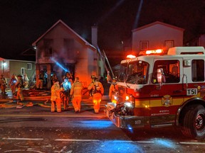 Seven people and a pet were displaced by a fire at 225 Deschamps Ave. in Vanier early Friday.