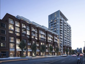 Richcraft’s The Charlotte on Rideau Street will be a 197-unit building that is a blend of a seven-storey podium and a 14-storey tower. Occupancy is expected to start in April 2022.