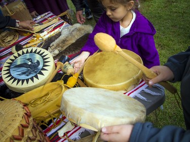 Anishinabe Nibin, or "Algonquin summer," was celebrated in Gatineau Park on Saturday, Oct. 12, 2019, where people could learn more about the traditional Algonquin way of life, as well as a chance to see artisans at work.  Ashley Fraser/Postmedia