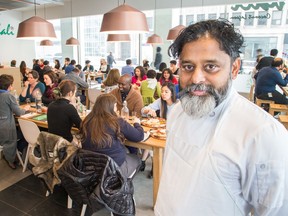 Joe Thottungal, chef owner of Thali Restaurant at the corner of O'Connor and Laurier Ave, for a feature on the impact that UberEats and SkipTheDishes have had on the Ottawa restaurant scene. Most restaurants have jumped on board, with mixed feelings. Joe's two restaurants, Thali and Coconut Lagoon, are not using the services.