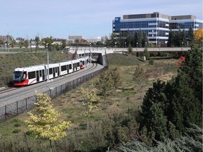 LRT near Tremblay station in Ottawa Thursday Oct 10, 2019.