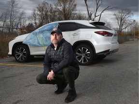 Steven Spooner's 2020 Lexus was stolen on Oct. 17. He used his own smarts and the GPS/locator security app to find his car, which first went to Montreal, then to address in Barrhaven, where he found it.