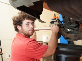 Brandon Graff, a Grade 12 student at St. Paul High School, says the Specialist High Skills Majors transportation program helped him to decide what he wanted to do after graduation.