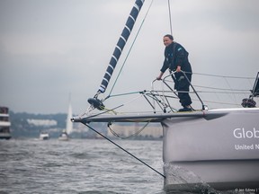 Greta Thunberg arrives in New York after her 15 day boat trip across the Atlantic Ocean.