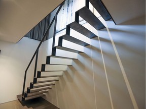 Some look at a staircase as a functional or architectural feature. Others see an opportunity to increase their fitness.