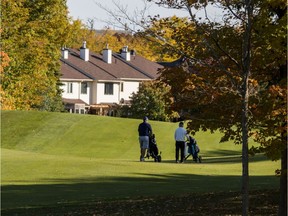 Before the snow: Golfers play at Kanata Golf and Country Club in early October.