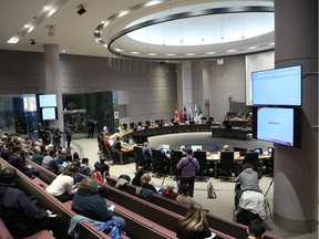 Council chambers during the Ottawa Draft Budget Meeting at City Council.