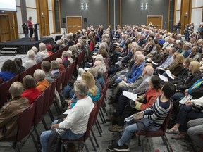 Hundreds of residents attended a recent community meeting hosted by Kanata North Coun. Jenna Sudds who is fighting the redevelopment of The Kanata Golf and Country Club.