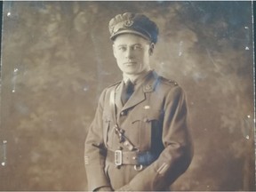 Thomas Adrian Higgins served in the Great War, and on the home front in the Second World War guarding German prisoners of war in northern Ontario. Photo courtesy of Theresa Johnson.