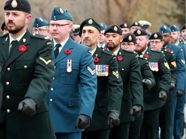 Hundreds of people gathered to pay their respects at the Manotick Cenotaph for Remembrance Day Monday (Nov. 11, 2019).