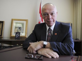 Files: Senator Jean-Guy Dagenais in his office in Ottawa Feb 21, 2012.