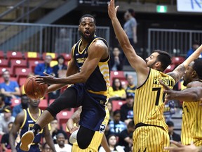 Files: The Edmonton Stingers play the Hamilton Honey Badgers during Canadian Elite Basketball League at Expo Centre in Edmonton, July 4, 2019.