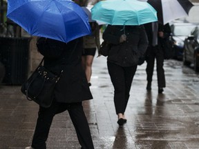 There is a 30-per-cent chance of showers Monday afternoon, but expect rain overnight.