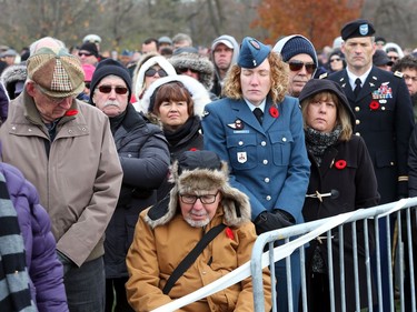 Crowds gathered during the Remembrance Day Ceremony at the National Military Cemetery, November 11, 2019.   Photo by Jean Levac/Postmedia News assignment 132667