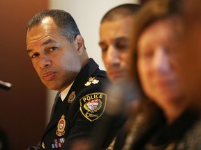 Ottawa Police Chief Peter Sloly speaks about the Service's plans for action including a multi-year action plan for Equity, Diversity, Inclusion (EDI) after York University Research team presented the results of the second Traffic Stop Race Data Collection Report for the period of June 2015 to June 2018.  Photo by Jean Levac/Postmedia News assignment 132732