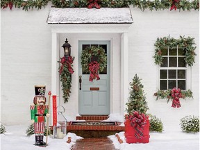 Getting lights hung, greenery installed and adding decorative touches outside are the first things on my holiday prep list. Stonington Cordless Outdoor Lit Greenery, from $180, Frontgate.com.