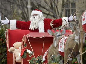 Santa will be travelling through several areas of the capital this weekend.