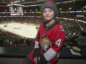 Zander Zatylny, 10, will be travelling to Boston to watch the Senators play the Bruins as a "mark maker" honoured by the Air Canada Foundation. The award was announced at the Senators home game against the Hurricanes on Saturday night.