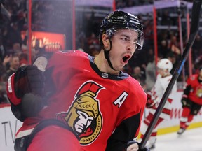 Senators' centre Jean-Gabriel Pageau closes out November with another goal on Saturday.