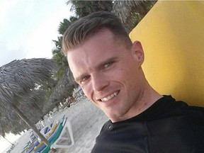 Facebook photo of Paul Batchelor on a beach posted to the social media site on  May 1, 2015.