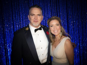 Chair of the gala, Insp. Jim Elves, and Catherine Clark, community co-chair of the gala.