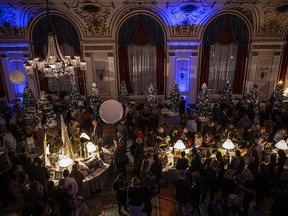 The Fairmont Château Laurier’s ballroom had holiday spirit, kicking off the festive season Monday night.