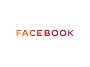 This handout image obtained November 4, 2019 courtesy of Facebook, shows the new company logo for Facebook. - Facebook on November 4, 2019 unveiled a new logo to mark the company expanding beyond online social networking to messaging, photo-sharing, virtual reality and even wallets for digital currency