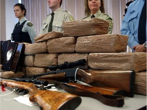 Police showed off some of the of drugs, weapons and cash they seized after arresting 13 people affiliated with the West End Gang. Police say the drugs had an approximate street value of $2 billion dollars.