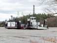 The Quyon ferry drifted ashore about 200 metres down river after cable snapped.