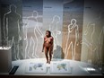A picture taken on March 26, 2018 shows a thermoforming of a Flores woman displayed for the Neanderthal exhibition at the Musee de l'Homme in Paris.