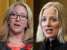 Liberal MP Mona Fortier and Catherine McKenna