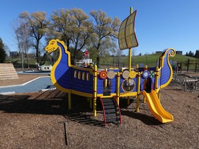 A mighty ship at Mooney's Bay Playground.