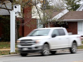 Red light camera on Smyth Road in Ottawa Monday Nov 11, 2019.