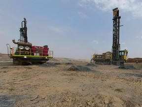 A general view of Canadian miner Semafo's Boungou mine in Burkina Faso.