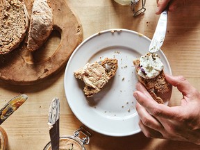 Spiced cheese spread — liptauer — from Alpine Cooking.