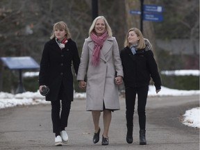 Liberal MP Catherine McKenna arrives with family for the cabinet shuffle at Rideau Hall in Ottawa, Wednesday November 20, 2019.