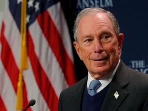 FILE PHOTO: Former New York City Mayor and  2020 Democratic presidential candidate Michael Bloomberg