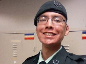 Cpl. Nolan Caribou, who was an infantryman with the Royal Winnipeg Rifles, was found dead on Saturday, Nov. 18, 2017, around 7 p.m. He had been taking part in army reserve training at CFB Shilo near Brandon. His mother is suing the federal government for negligence in his death.