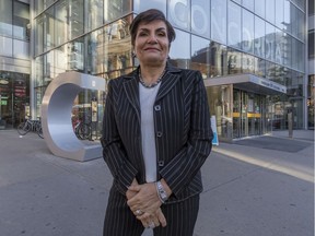 Concordia University renamed its engineering and computer science faculty for benefactor Gina Cody, seen outside the university on Monday Sept. 24, 2018. She holds a PhD in building engineering. "We need to shift the perspective of gender inequality from a 'women’s issue' to a societal issue," Cody writes.