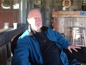 Don Cherry enjoy a morning coffee in his Wolfe Island cottage off Oak Point.