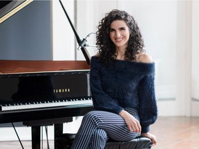 Toronto pianist-singer-songwriter Laila Biali, who plays Dec. 10/11, 2019 at Meridian Theatres at Centrepointe with the Central Band of the Canadian Armed Forces.