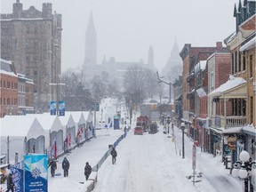 A street scene in the ByWard Market as the snow falls. Even in the chill of winter, the capital is beautiful.