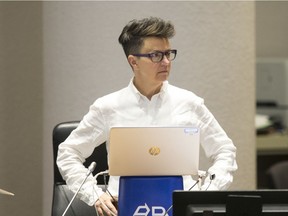 Coun. Catherine McKenney at an Ottawa Council meeting on the 2020 Budget. McKenney self-identifies with the pronoun 'they.'