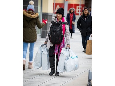 Lots of people out looking for Boxing Day deals at the Tanger Outlets in Ottawa. December 26, 2019. Errol McGihon/Postmedia