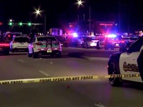 A screen grab image from a Reuters video of the aftermath of the chase.