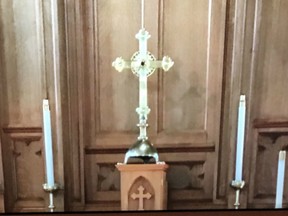 Thieves made off with this cross from a church in Digby, N.S.