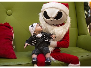 Fans, like the parents of Aydden Laprade, 1 yr,  of the movie "The Nightmare Before Christmas",