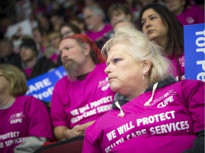 The Ontario Health Coalition and the Ottawa Health Coalition held a rally Saturday at TD Place arena to express opposition to health-care cuts being considered or already implemented by the provincial government.